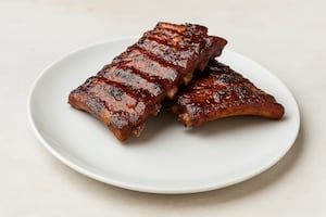 Ribs de cerdo con barbacoa casera