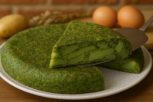 Tortilla de papa y kale