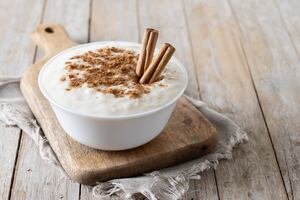 Arroz con leche cremoso