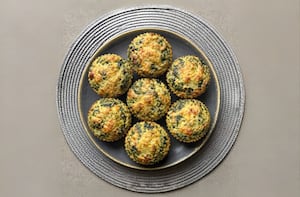 Muffins de espinaca y queso