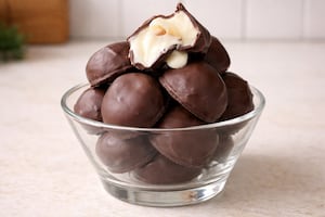 Bites de helado casero con dulce de leche