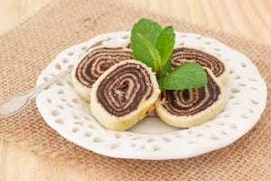 Pionono con crema de chocolate