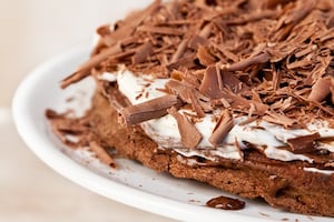 Torta de chocolate y crema