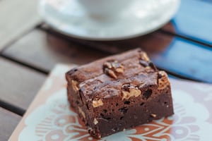 Brownies de chocolate amargo