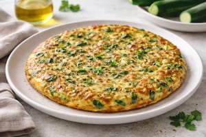 Tortilla de zucchini sin sal