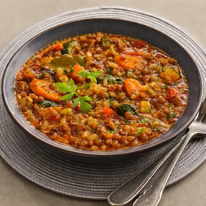 Guiso de lentejas y verduras