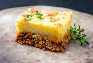 Pastel de carne y coliflor