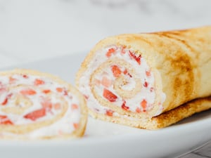 Pionono de frutillas