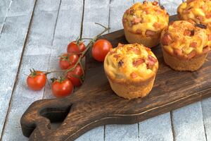 Muffins de jamón y queso