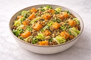 Ensalada tibia antioxidante