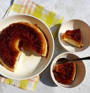 Budín de arroz con caramelo