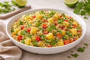 Ensalada tropical antiinflamatoria