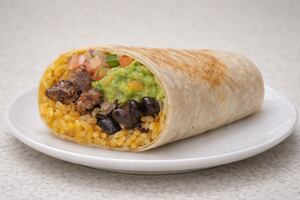 Burritos texanos con tortillas caseras
