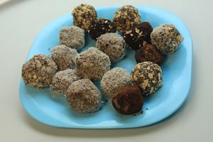 Trufas de porotos y maní