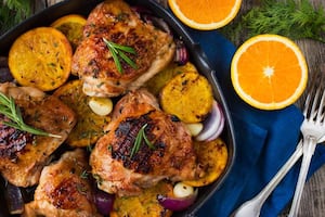 Pollo a la naranja