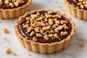 Tartaleta de maní y chocolate sin gluten