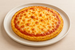Pizza de mozzarella con “masa” de papa