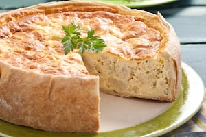 Tarta soufflé de coliflor