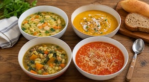 Mucho más que verduras: 5 sopas completas con carne, cereales y nada de sal para ganarle al frío sin quedarte con hambre