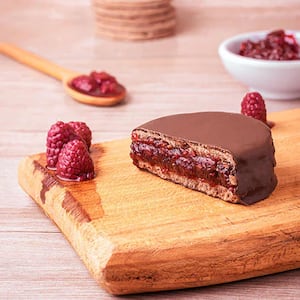 Alfajor de frambuesa