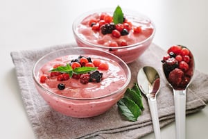 Mousse de frutos rojos