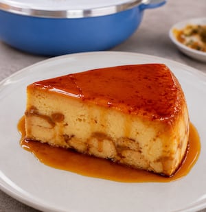 Budín diplomático en sartén