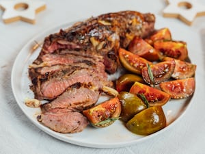 Colita de cuadril marinada y al horno