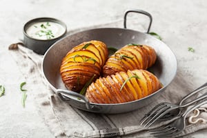 Papas Hasselback