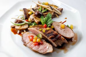 Solomillo marinado al disco