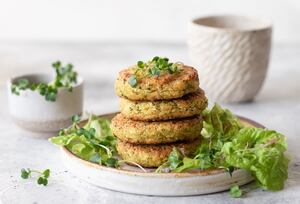 Hamburguesas de brócoli y quinoa