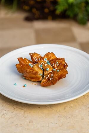 Pastelitos de batata, chocolate y tomillo