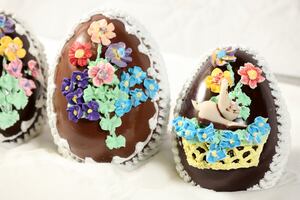 Glasé para decorar huevos de Pascua