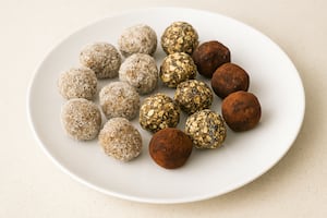 Trufas de porotos y maní
