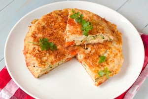 Frittata de atún y zanahoria