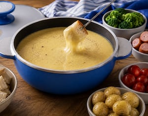 Fondue rápida de queso