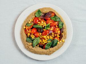 Paté de berenjenas y garbanzos