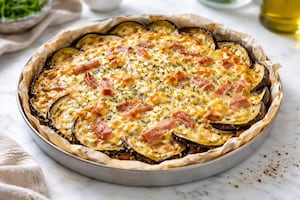 Tarta de berenjena sin gluten