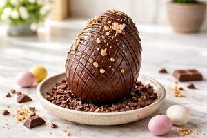 Receta de huevo de Pascua de chocolate tradicional