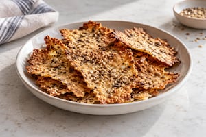Crackers de masa madre y semillas