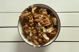 Snack de coco y frutos secos