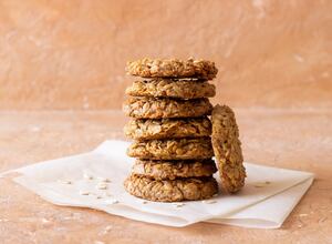 Galletitas de avena, coco y limón sin azúcar