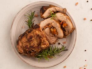 Colita de cuadril rellena de verduras