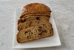 Pan sin gluten de pasas y nueces