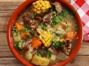 Locro de choclo, calabaza y carne