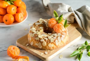 Budín integral de mandarina