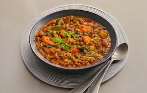 Guiso de lentejas y verduras