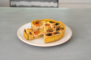 Tarta de ratatouille sin gluten