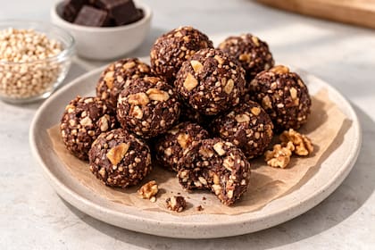 Bocaditos de quinoa y chocolate