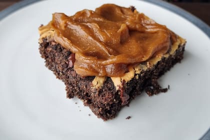 Brownie de porotos negros de la nutricionista Rocío Hernández