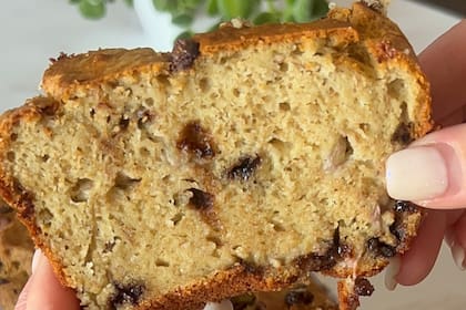 Budín de banana con yogur sin azúcar